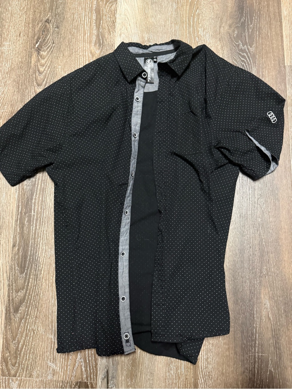 BURNSIDE Short Sleeve Button Up Shirt